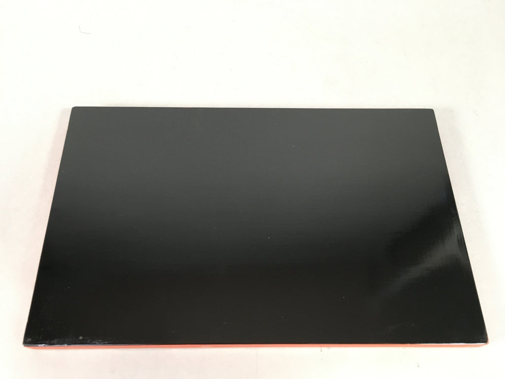 Japanese Wooden Lacquer Tray Obon Vtg Nurimono Bamboo Red Ryukyu-Nuri UR466