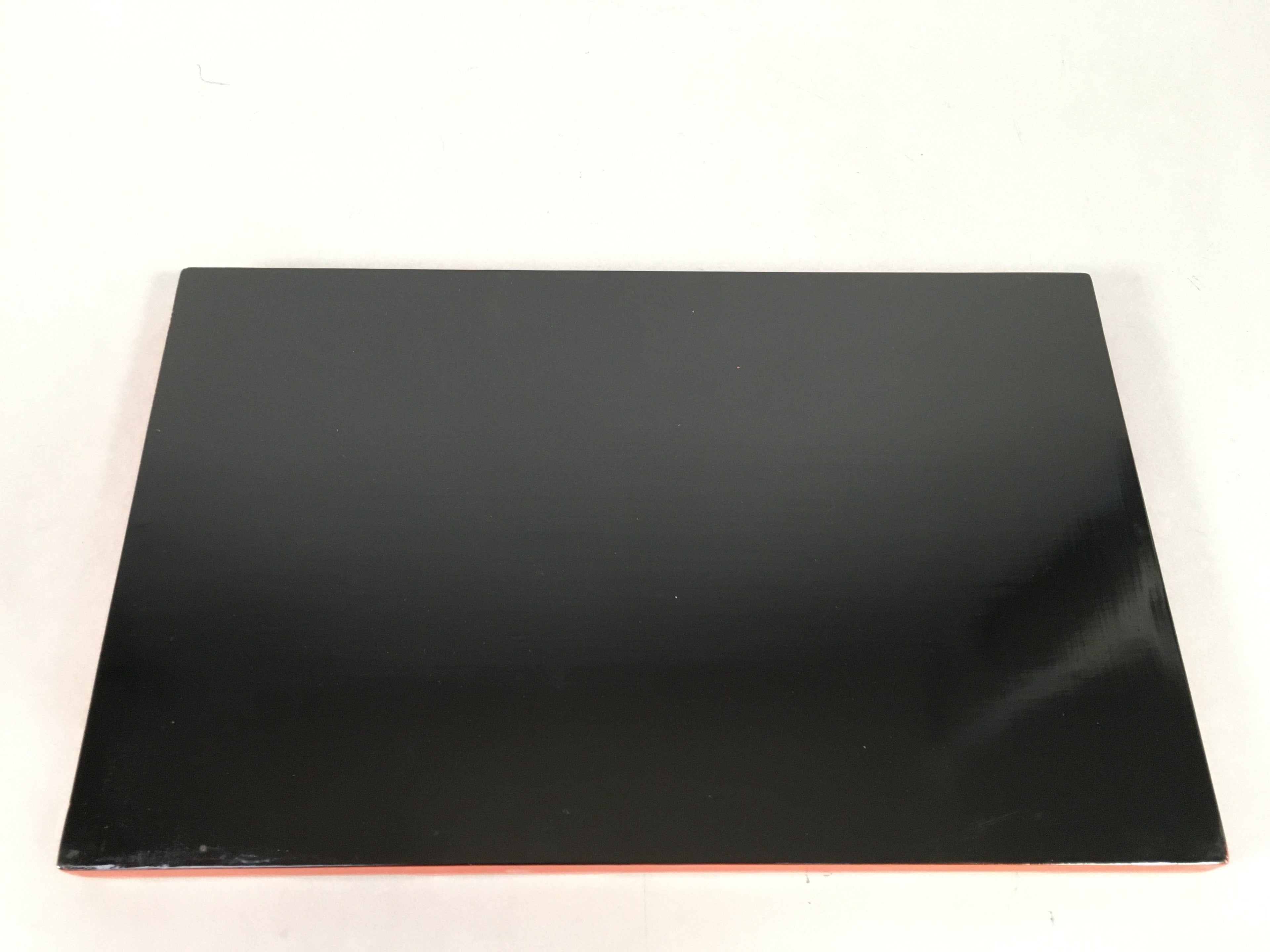 Japanese Wooden Lacquer Tray Obon Vtg Nurimono Bamboo Red Ryukyu-Nuri UR466