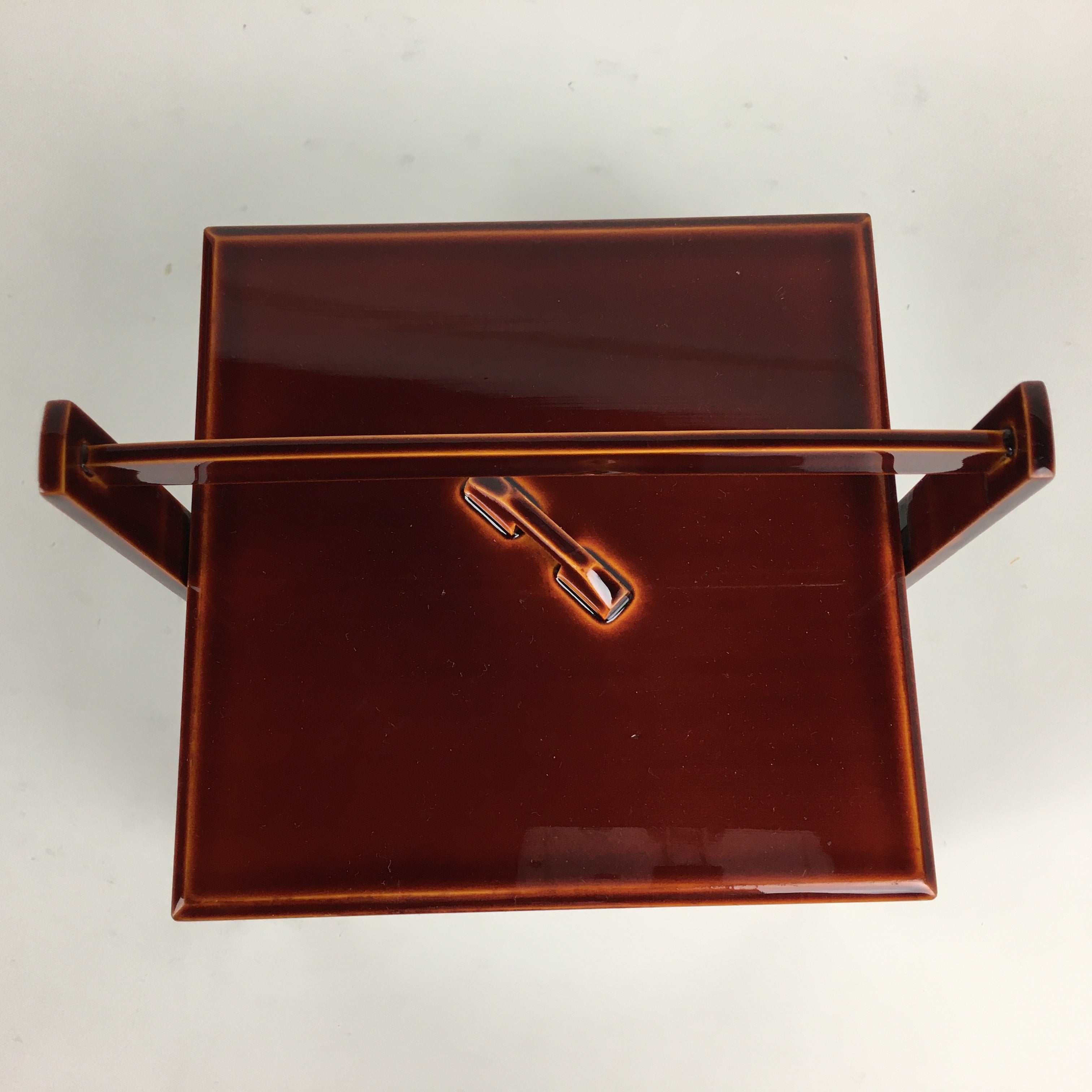 Japanese Wooden Lacquer ware Shunkei-Nuri Bento Box Vtg Jubako 2 Tier JB72