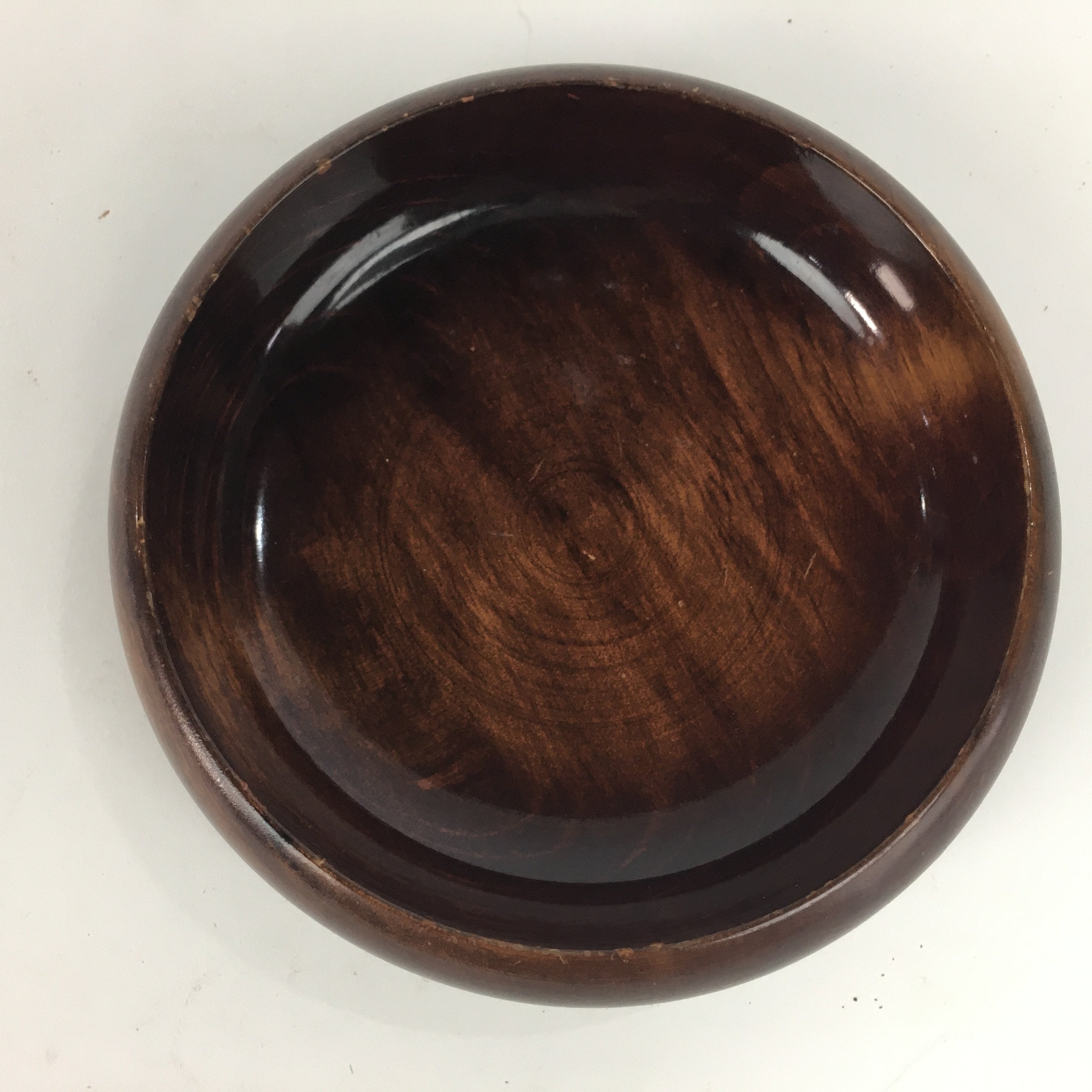 Japanese Wooden Lacquered Bowl Vtg Multi Bowl Snack Salad Soup Brown UR525