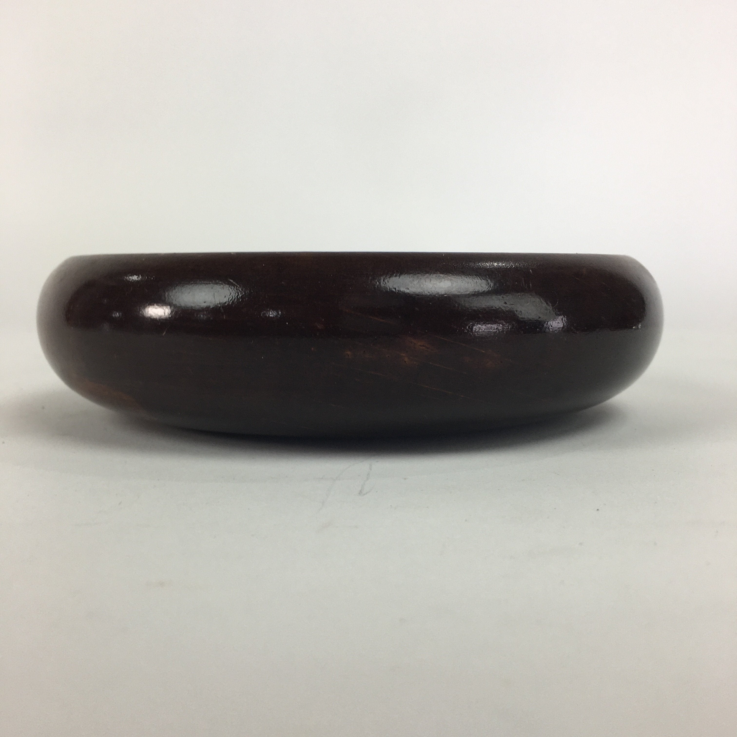 Japanese Wooden Lacquered Bowl Vtg Multi Bowl Snack Salad Soup Brown UR525