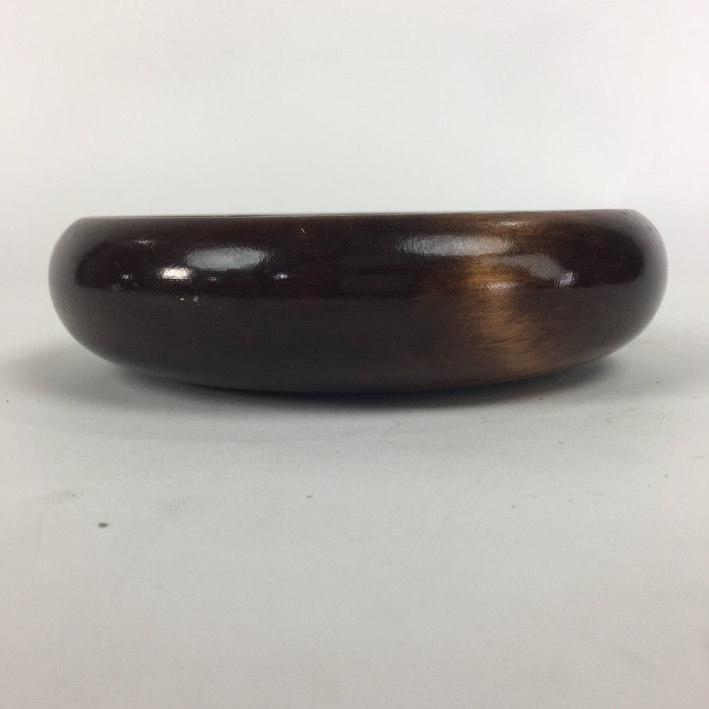 Japanese Wooden Lacquered Bowl Vtg Multi Bowl Snack Salad Soup Brown UR525