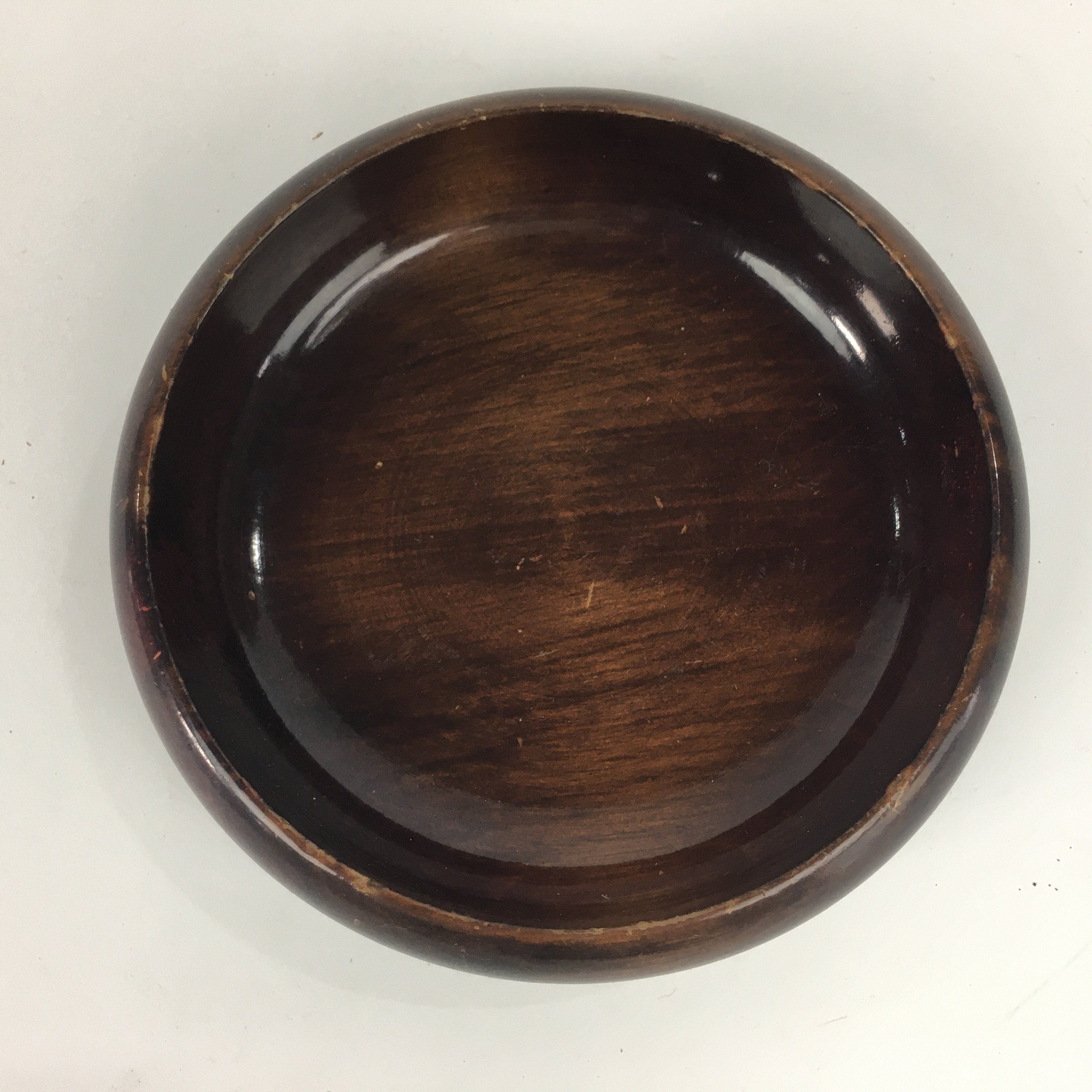 Japanese Wooden Lacquered Bowl Vtg Multi Bowl Snack Salad Soup Brown UR526