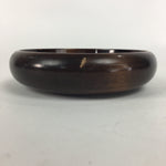 Japanese Wooden Lacquered Bowl Vtg Multi Bowl Snack Salad Soup Brown UR526