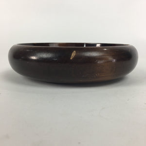 Japanese Wooden Lacquered Bowl Vtg Multi Bowl Snack Salad Soup Brown UR526