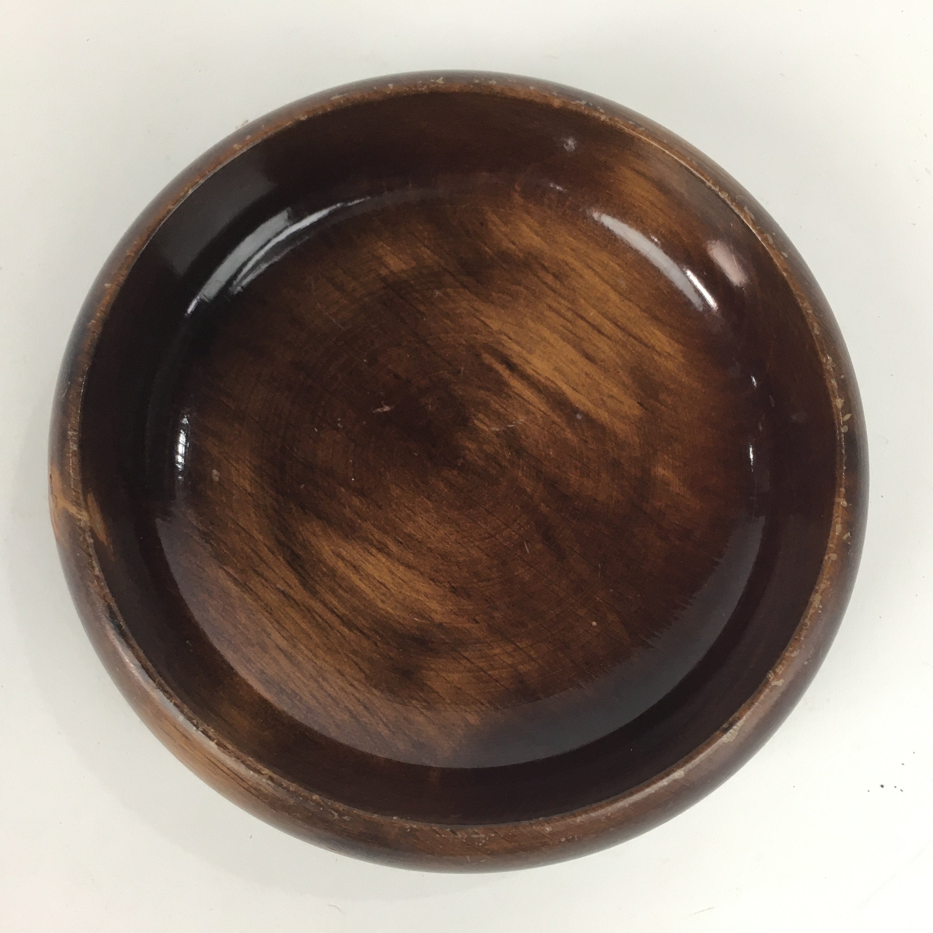 Japanese Wooden Lacquered Bowl Vtg Multi Bowl Snack Salad Soup Brown UR527