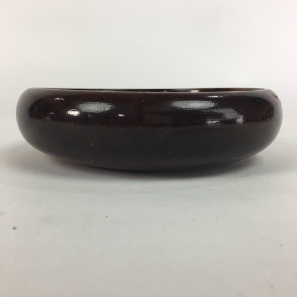 Japanese Wooden Lacquered Bowl Vtg Multi Bowl Snack Salad Soup Brown UR527