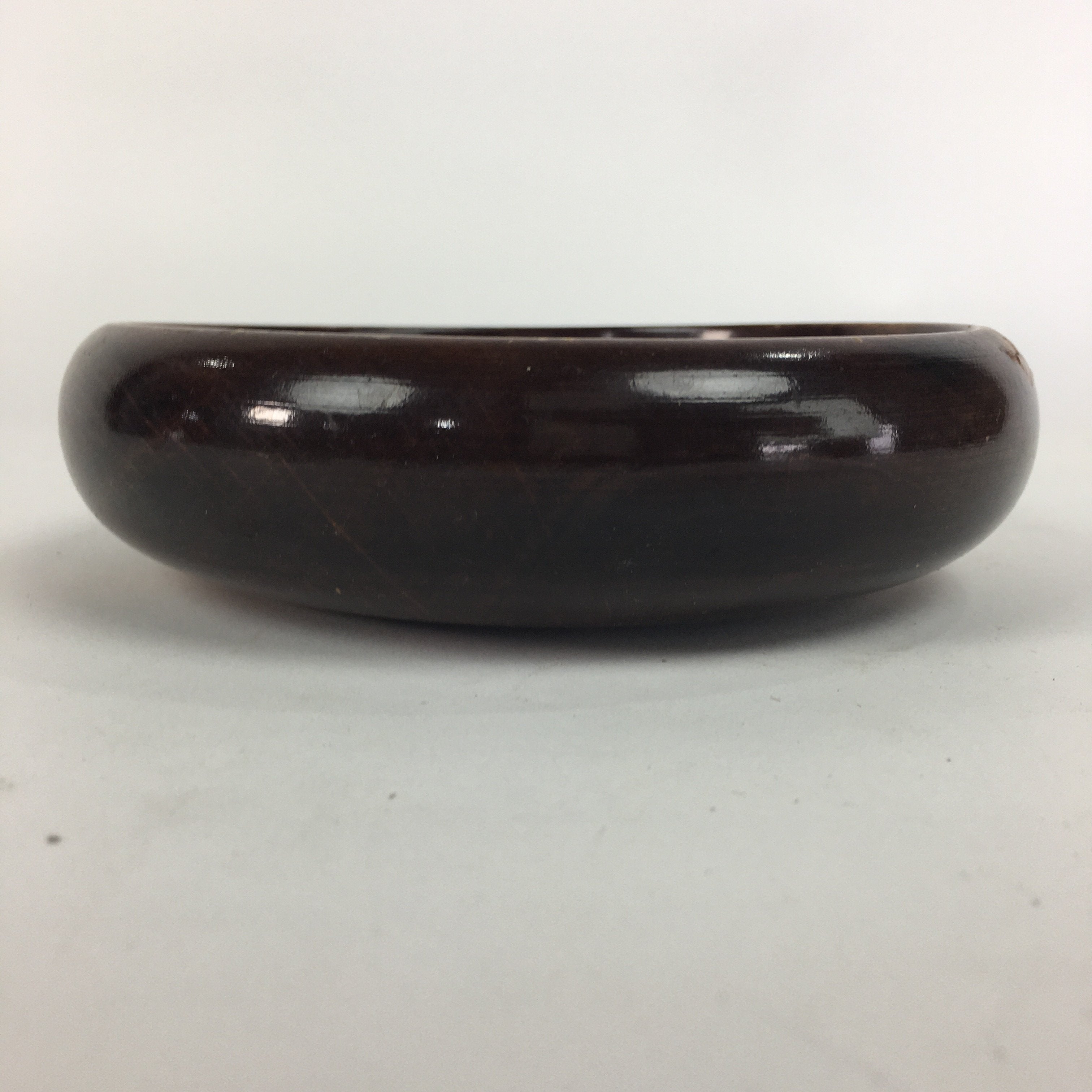 Japanese Wooden Lacquered Bowl Vtg Multi Bowl Snack Salad Soup Brown UR527