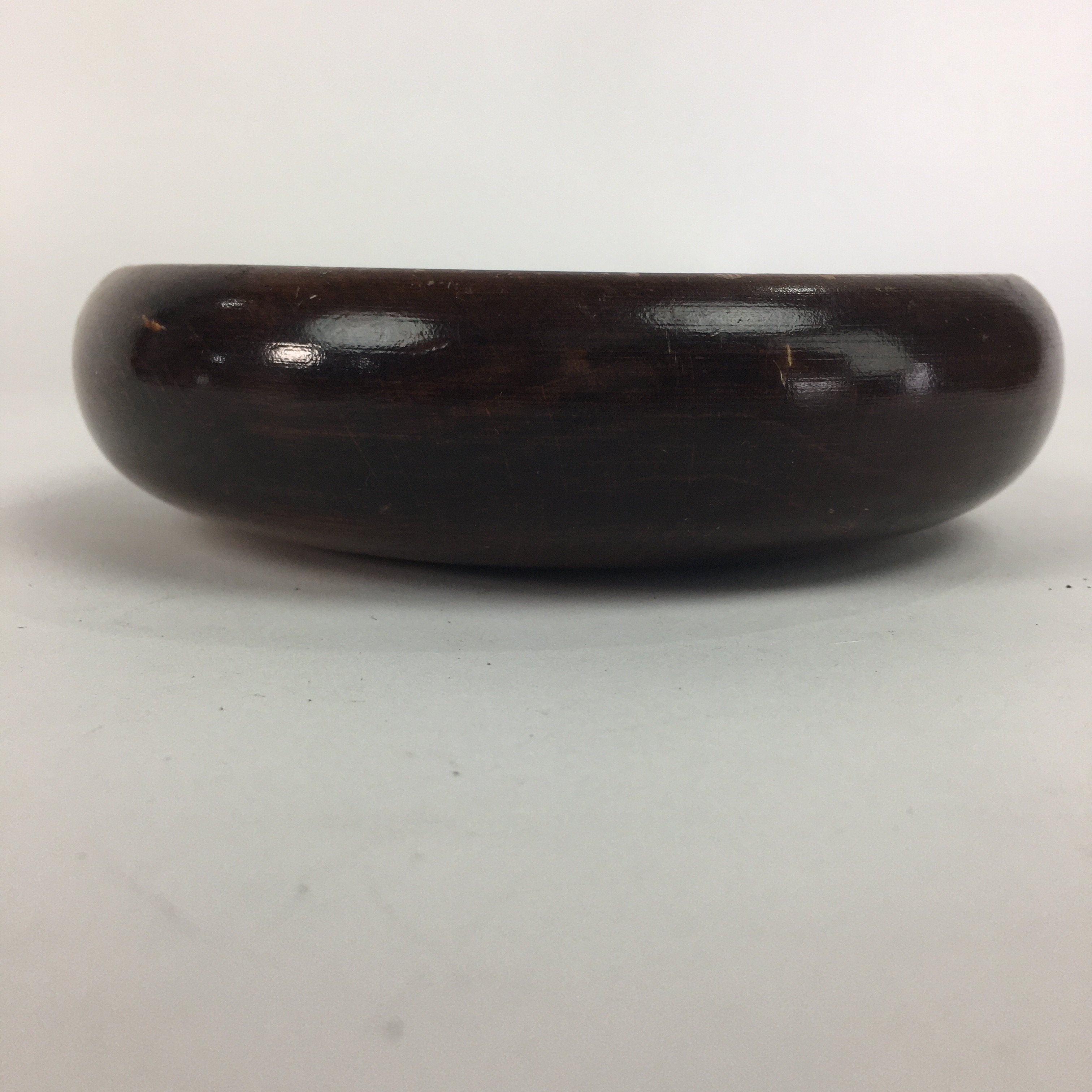 Japanese Wooden Lacquered Bowl Vtg Multi Bowl Snack Salad Soup Brown UR527