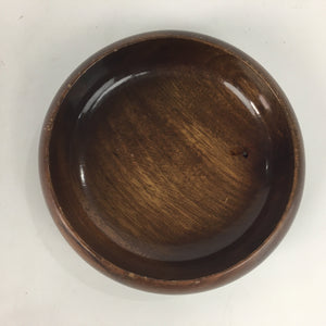 Japanese Wooden Lacquered Bowl Vtg Multi Bowl Snack Salad Soup Brown UR528