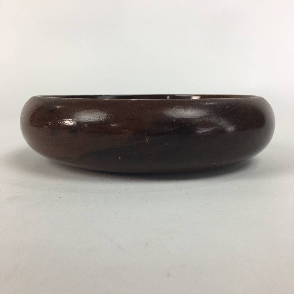 Japanese Wooden Lacquered Bowl Vtg Multi Bowl Snack Salad Soup Brown UR528