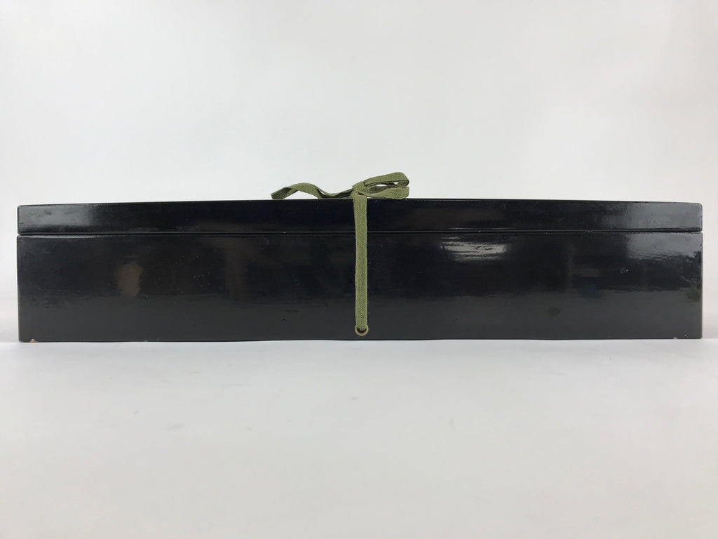 Japanese Wooden Lacquered Box Vtg Nurimono Rectangle China Incident UR836