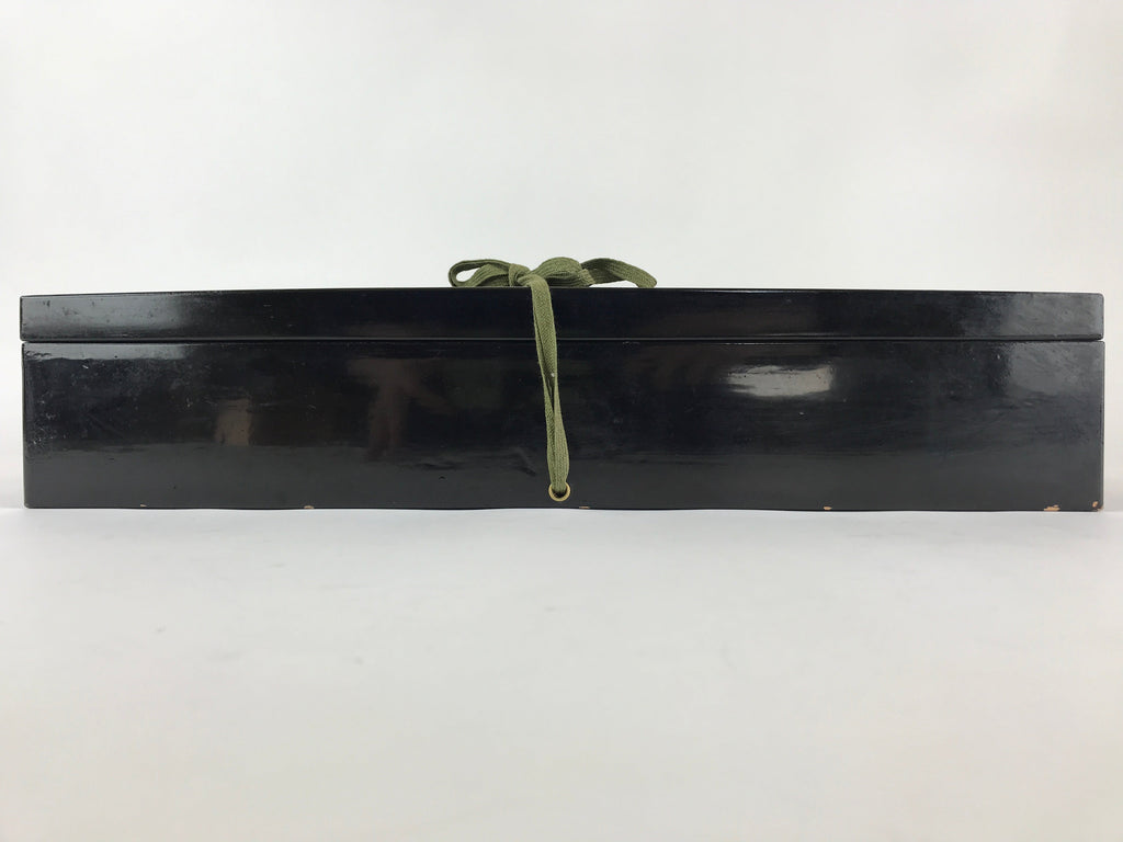 Japanese Wooden Lacquered Box Vtg Nurimono Rectangle China Incident UR836