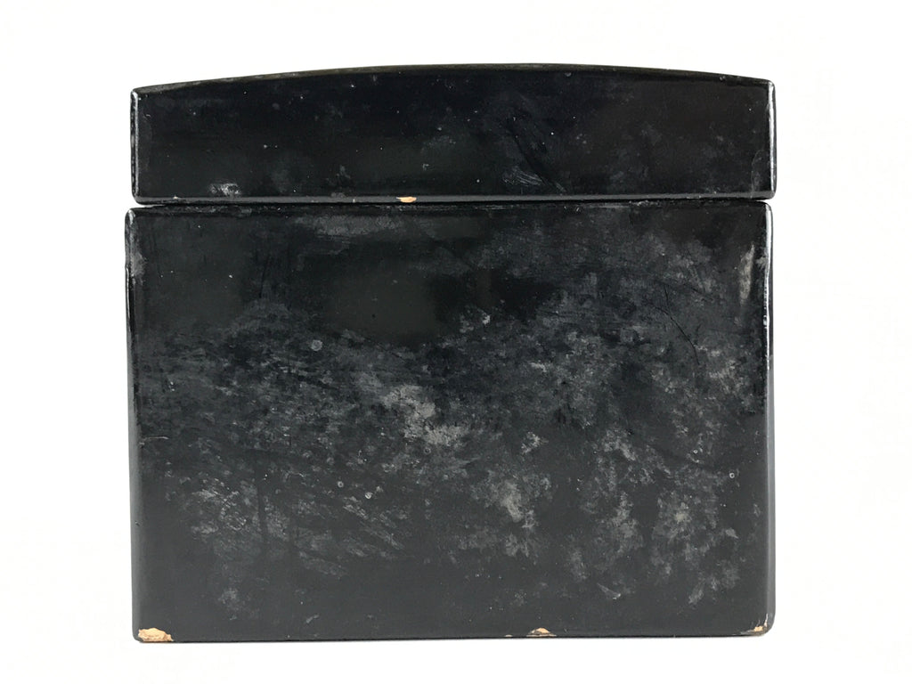 Japanese Wooden Lacquered Box Vtg Nurimono Rectangle China Incident UR836