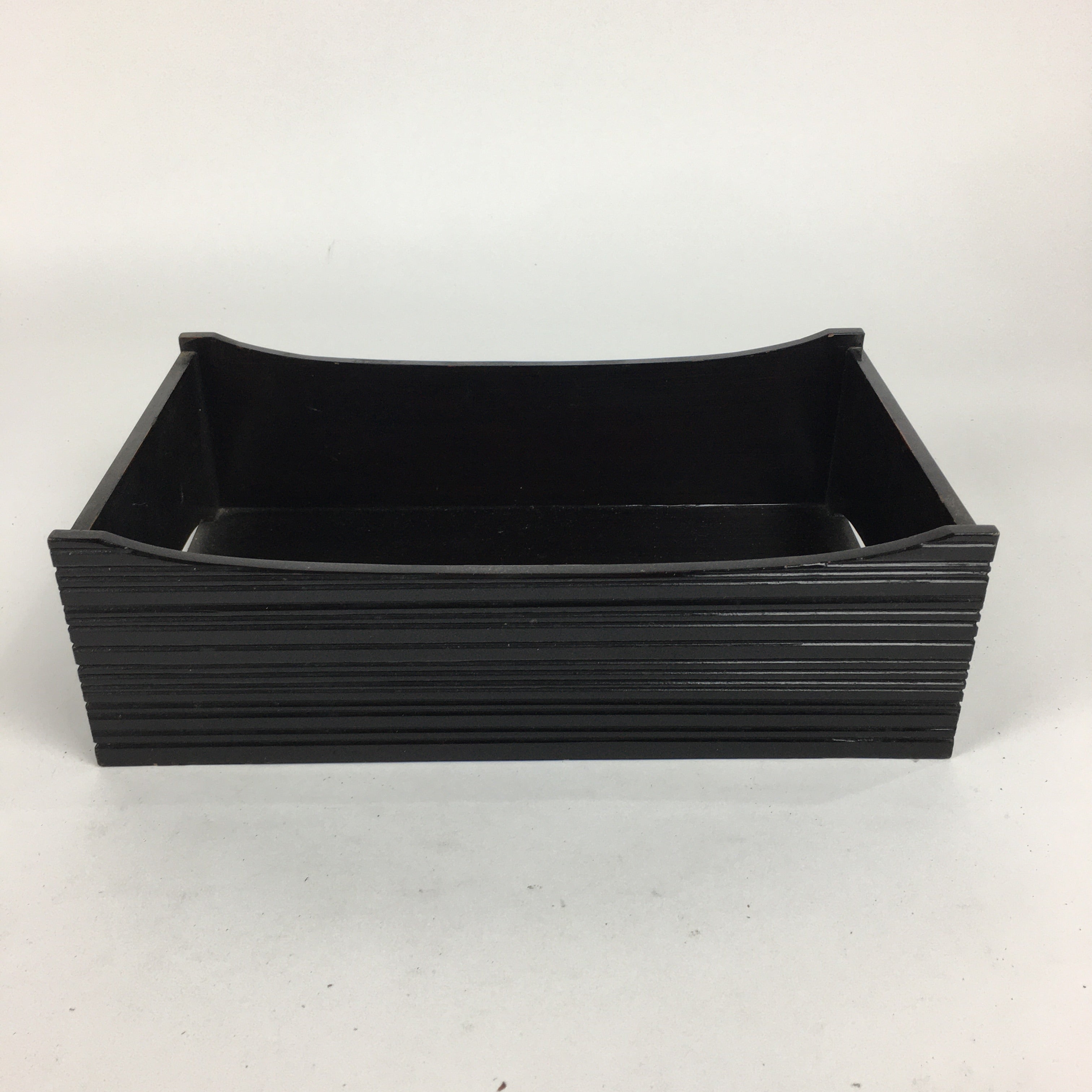 Japanese Wooden Lacquered Box Vtg Nurimono Rectangle Tray Tea Ceremony UR644
