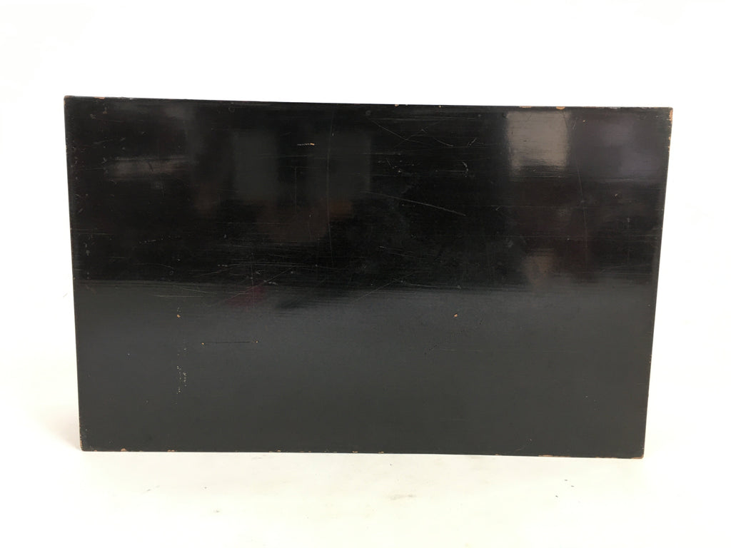 Japanese Wooden Lacquered Box Vtg Nurimono Rectangle Tray Tea Ceremony UR644