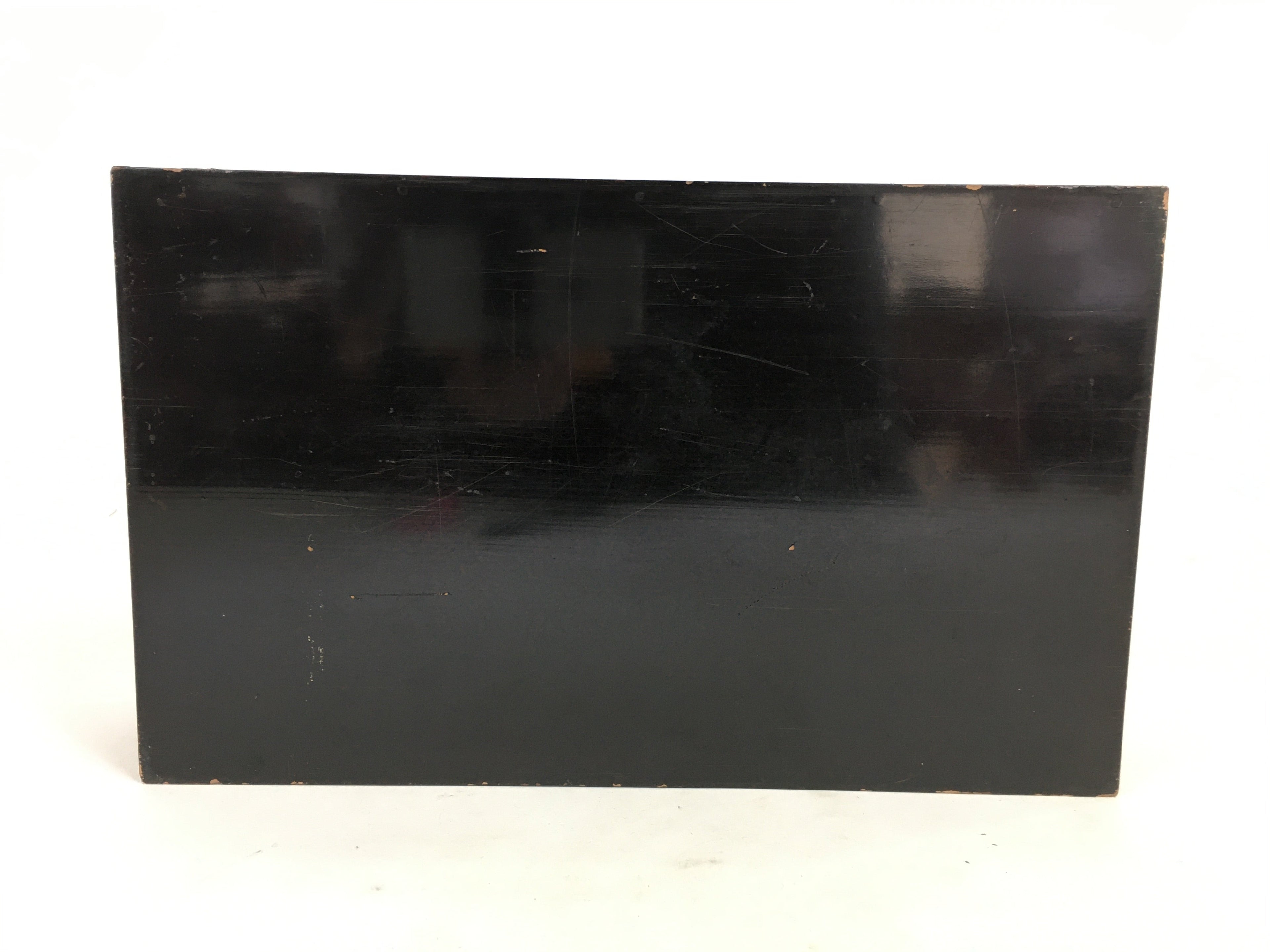 Japanese Wooden Lacquered Box Vtg Nurimono Rectangle Tray Tea Ceremony UR644