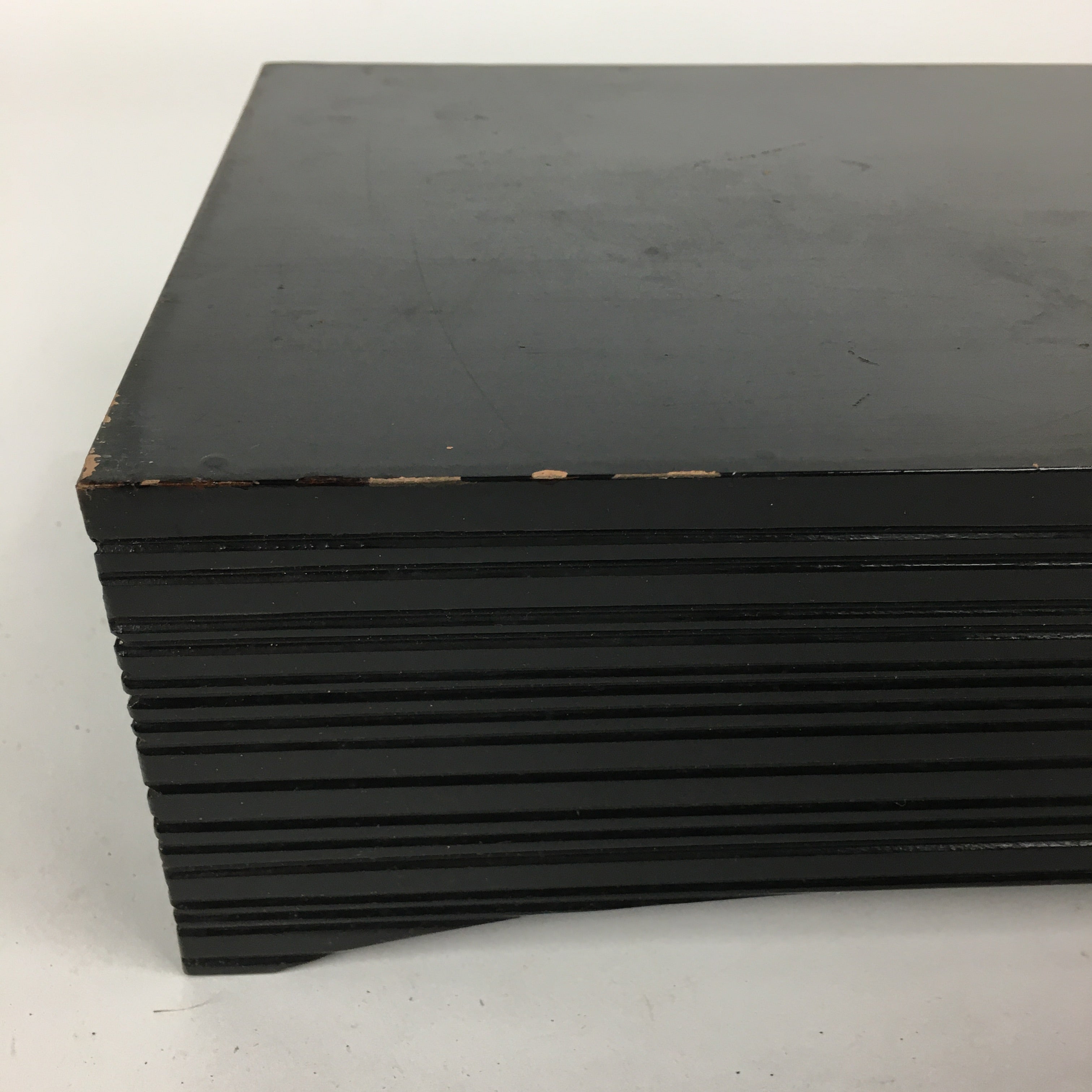 Japanese Wooden Lacquered Box Vtg Nurimono Rectangle Tray Tea Ceremony UR644