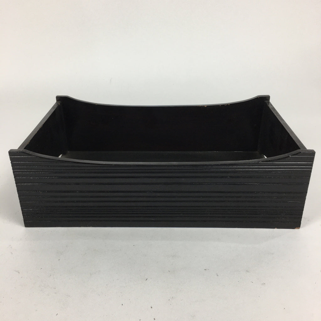 Japanese Wooden Lacquered Box Vtg Nurimono Rectangle Tray Tea Ceremony UR645