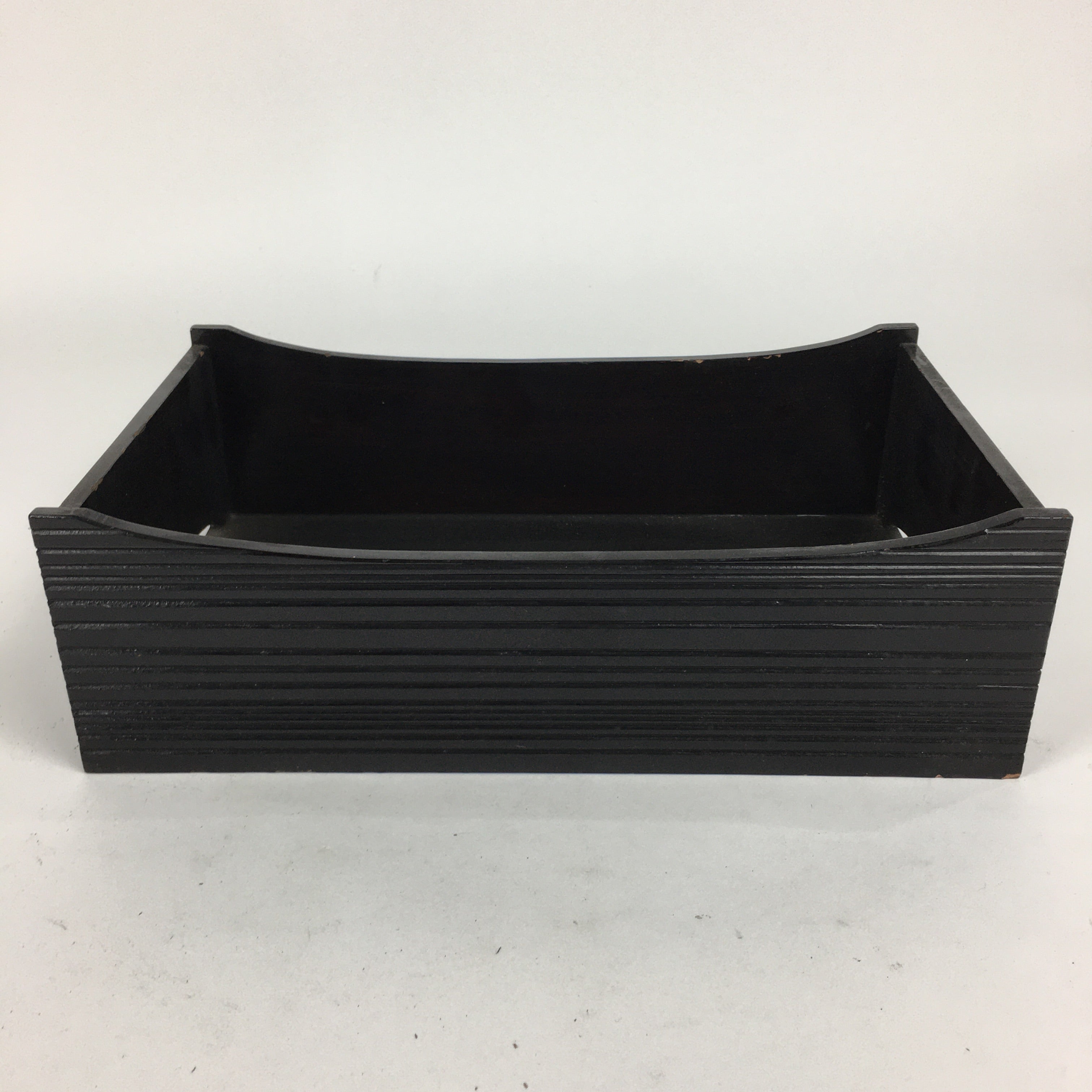 Japanese Wooden Lacquered Box Vtg Nurimono Rectangle Tray Tea Ceremony UR645