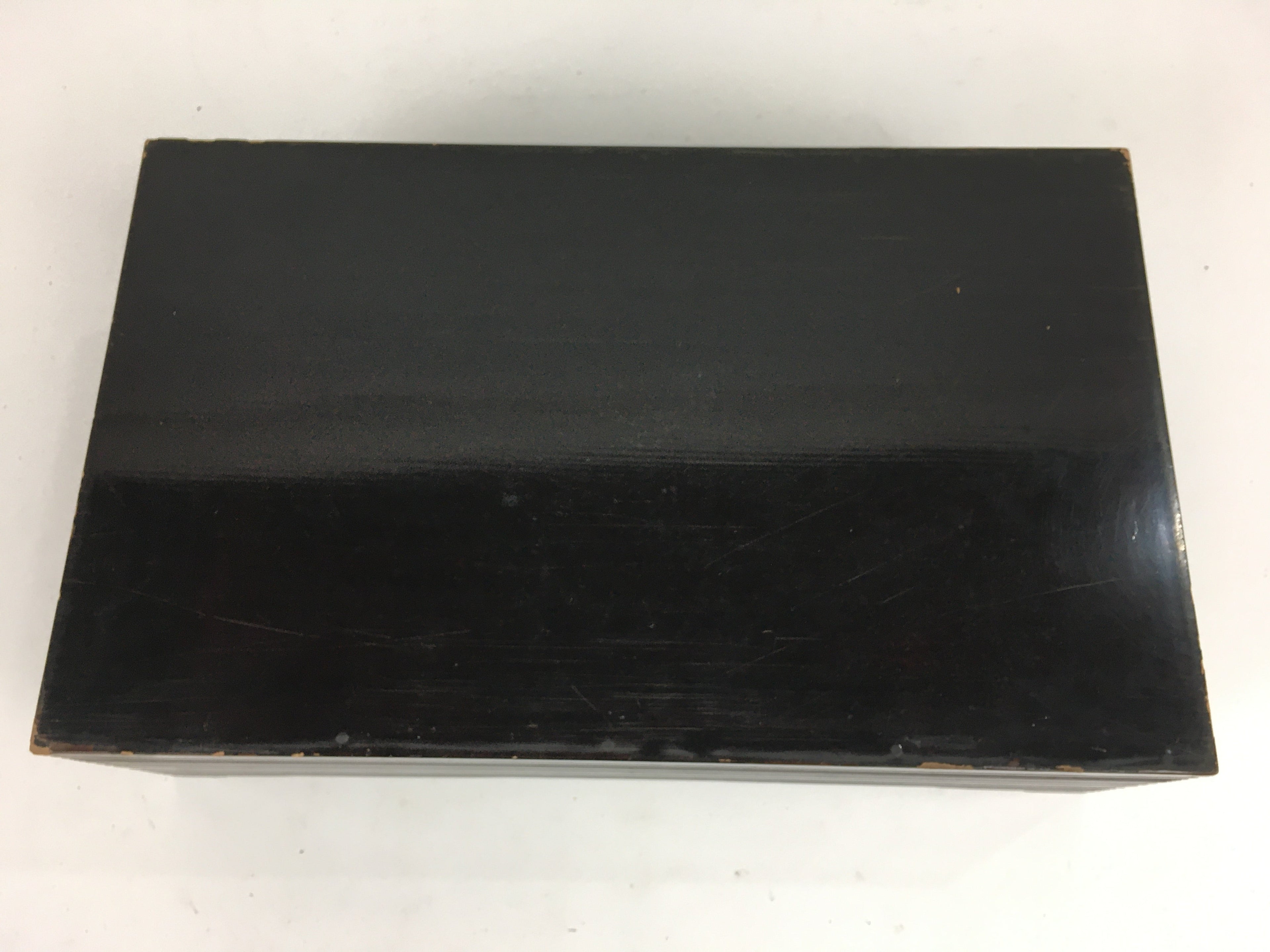 Japanese Wooden Lacquered Box Vtg Nurimono Rectangle Tray Tea Ceremony UR645