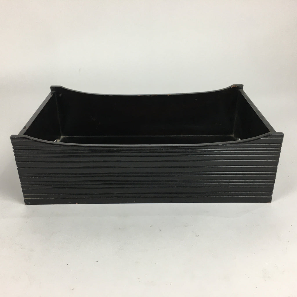 Japanese Wooden Lacquered Box Vtg Nurimono Rectangle Tray Tea Ceremony UR646