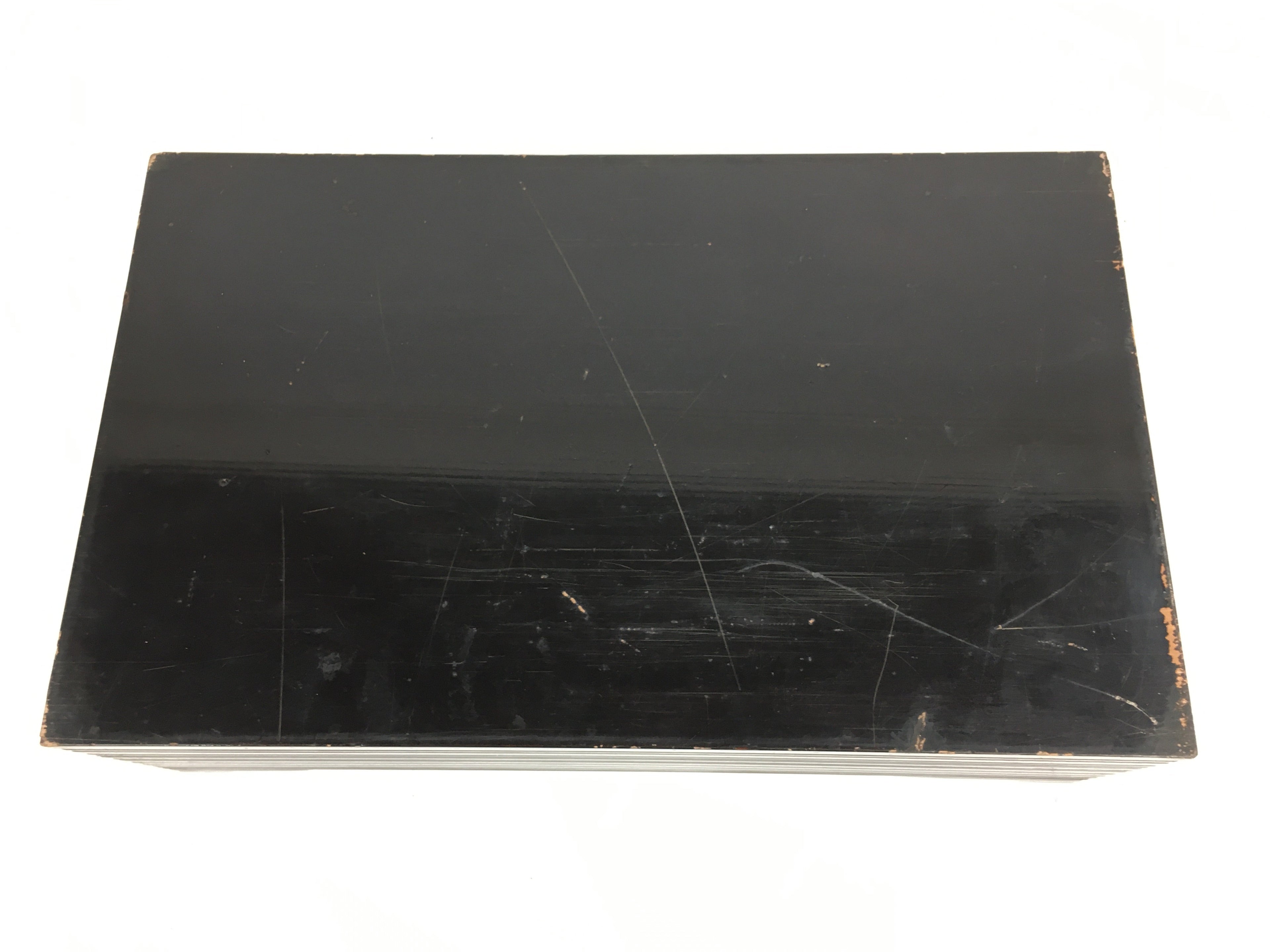 Japanese Wooden Lacquered Box Vtg Nurimono Rectangle Tray Tea Ceremony UR646