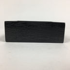 Japanese Wooden Lacquered Box Vtg Square Tray Black Tea Ceremony UR621