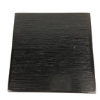Japanese Wooden Lacquered Box Vtg Square Tray Black Tea Ceremony UR621