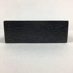 Japanese Wooden Lacquered Box Vtg Square Tray Black Tea Ceremony UR622