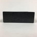 Japanese Wooden Lacquered Box Vtg Square Tray Black Tea Ceremony UR622