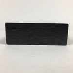 Japanese Wooden Lacquered Box Vtg Square Tray Black Tea Ceremony UR622