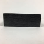 Japanese Wooden Lacquered Box Vtg Square Tray Black Tea Ceremony UR622