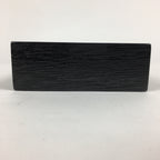 Japanese Wooden Lacquered Box Vtg Square Tray Black Tea Ceremony UR622