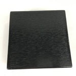 Japanese Wooden Lacquered Box Vtg Square Tray Black Tea Ceremony UR622