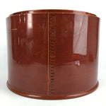 Japanese Wooden Lacquered Brazier Ash Pot Vtg Tea Ceremony Hibachi H44