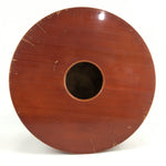 Japanese Wooden Lacquered Brazier Ash Pot Vtg Tea Ceremony Hibachi H44