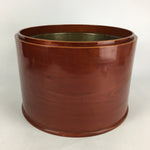 Japanese Wooden Lacquered Brazier Ash Pot Vtg Tea Ceremony Hibachi H44