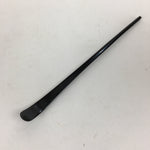 Japanese Wooden Lacquered Chashaku Vtg Tea Ceremony Matcha Sado Black TG158