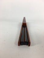 Japanese Wooden Lacquered Chopsticks Hashi Holder Vtg Shunkei-Nuri Brown UR619