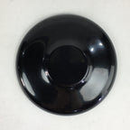 Japanese Wooden Lacquered Drink Saucer 5pc Set Vtg Chataku Coaster Black UR694