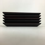 Japanese Wooden Lacquered Drink Saucer 5pc Set Vtg Chataku Coaster UR695