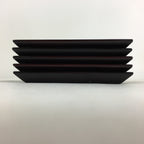 Japanese Wooden Lacquered Drink Saucer 5pc Set Vtg Chataku Coaster UR695