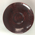 Japanese Wooden Lacquered Drink Saucer 5pc Set Vtg Chataku Coaster UR98