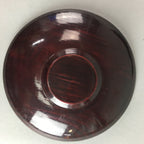 Japanese Wooden Lacquered Drink Saucer 5pc Set Vtg Chataku Coaster UR98