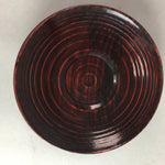 Japanese Wooden Lacquered Drink Saucer 5pc Set Vtg Chataku Coaster UR98