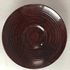 Japanese Wooden Lacquered Drink Saucer 5pc Set Vtg Chataku Coaster UR98
