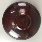 Japanese Wooden Lacquered Drink Saucer 5pc Set Vtg Chataku Coaster UR98