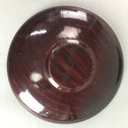 Japanese Wooden Lacquered Drink Saucer 5pc Set Vtg Chataku Coaster UR98