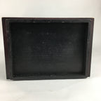 Japanese Wooden Lacquered Kamakura-Bori Tansu Vtg Tray Chest Brown Red T294